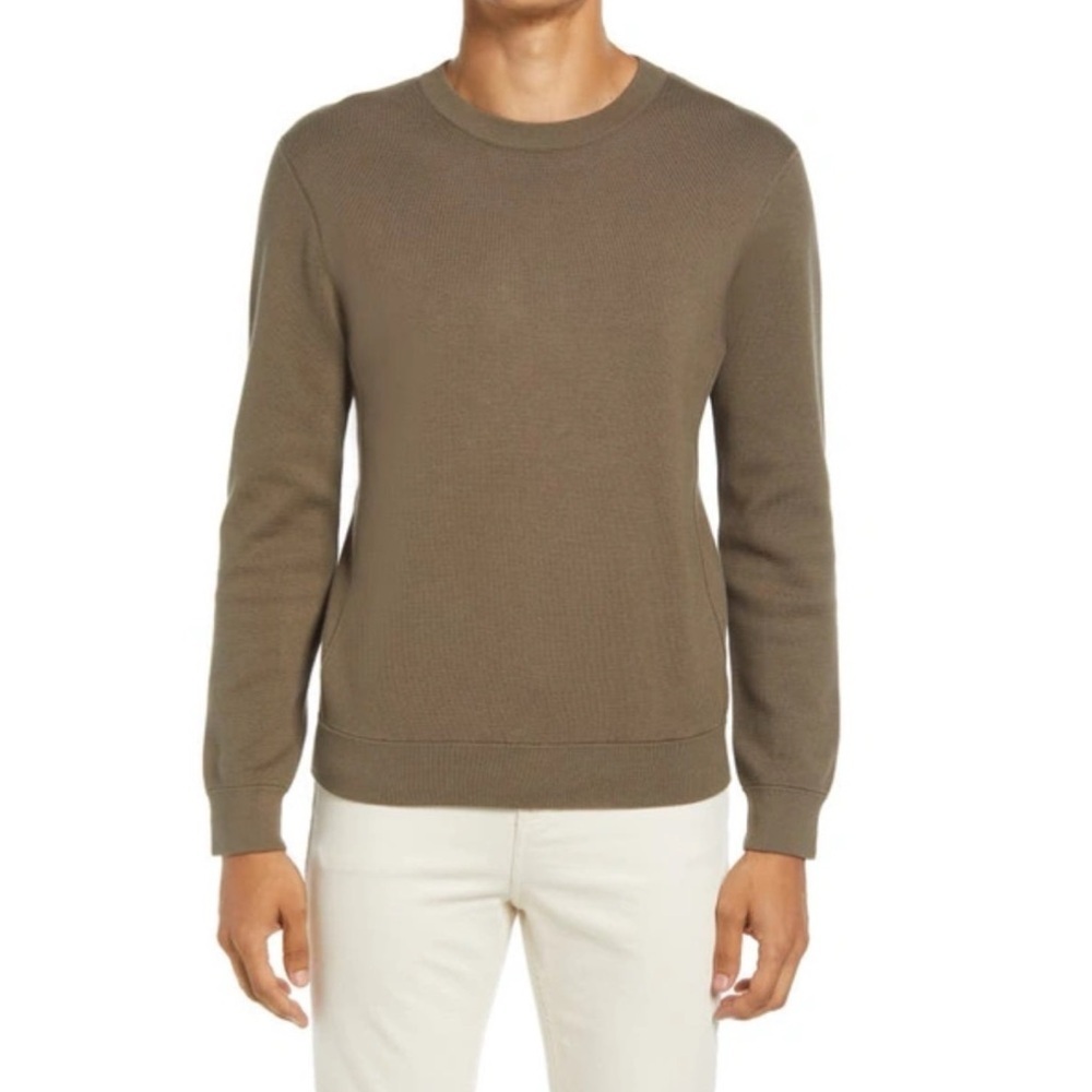 Nn07 No Nationality Luis Modal Cotton Blend Crewneck Sweater In Clay